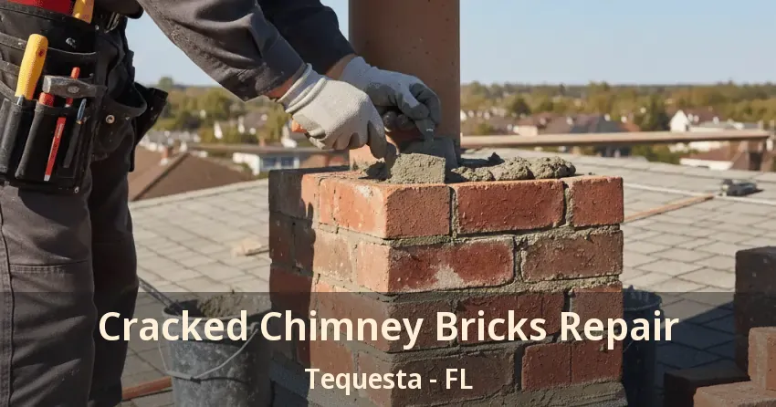 Cracked Chimney Bricks Repair Tequesta - FL