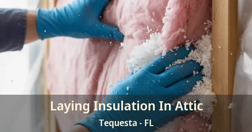 Laying Insulation In Attic Tequesta - FL